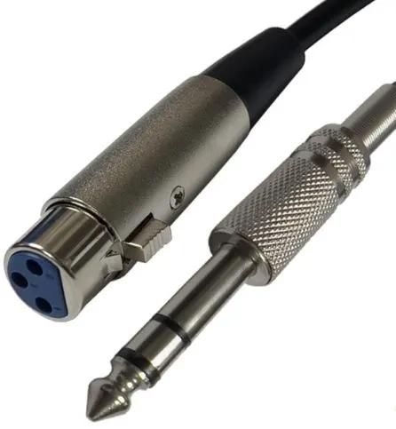 CALRAD - Female XLR to 1/4" Stereo Plug 6'