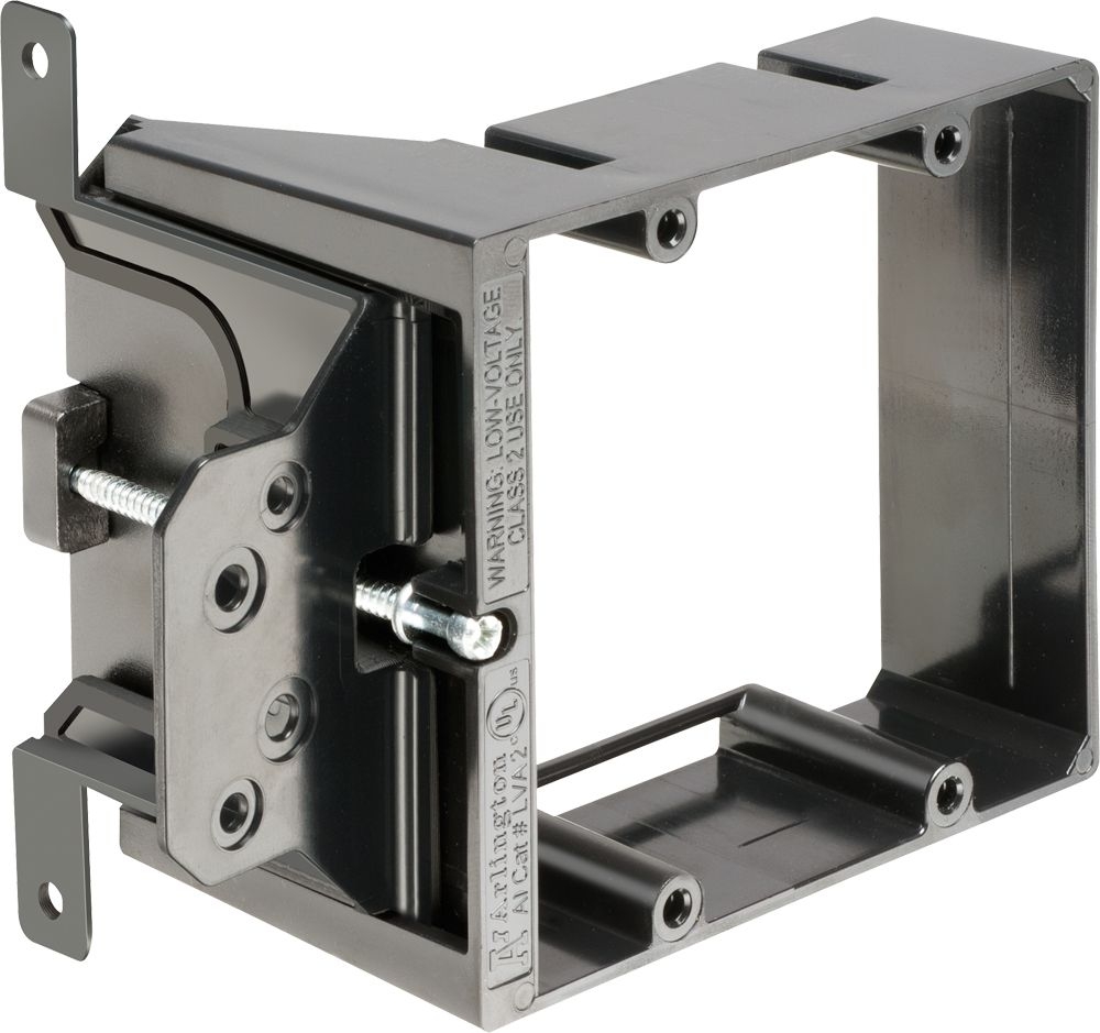 Arlington - Mounting Bracket 2 Gang Adjustabel Depth For Stud 10PK