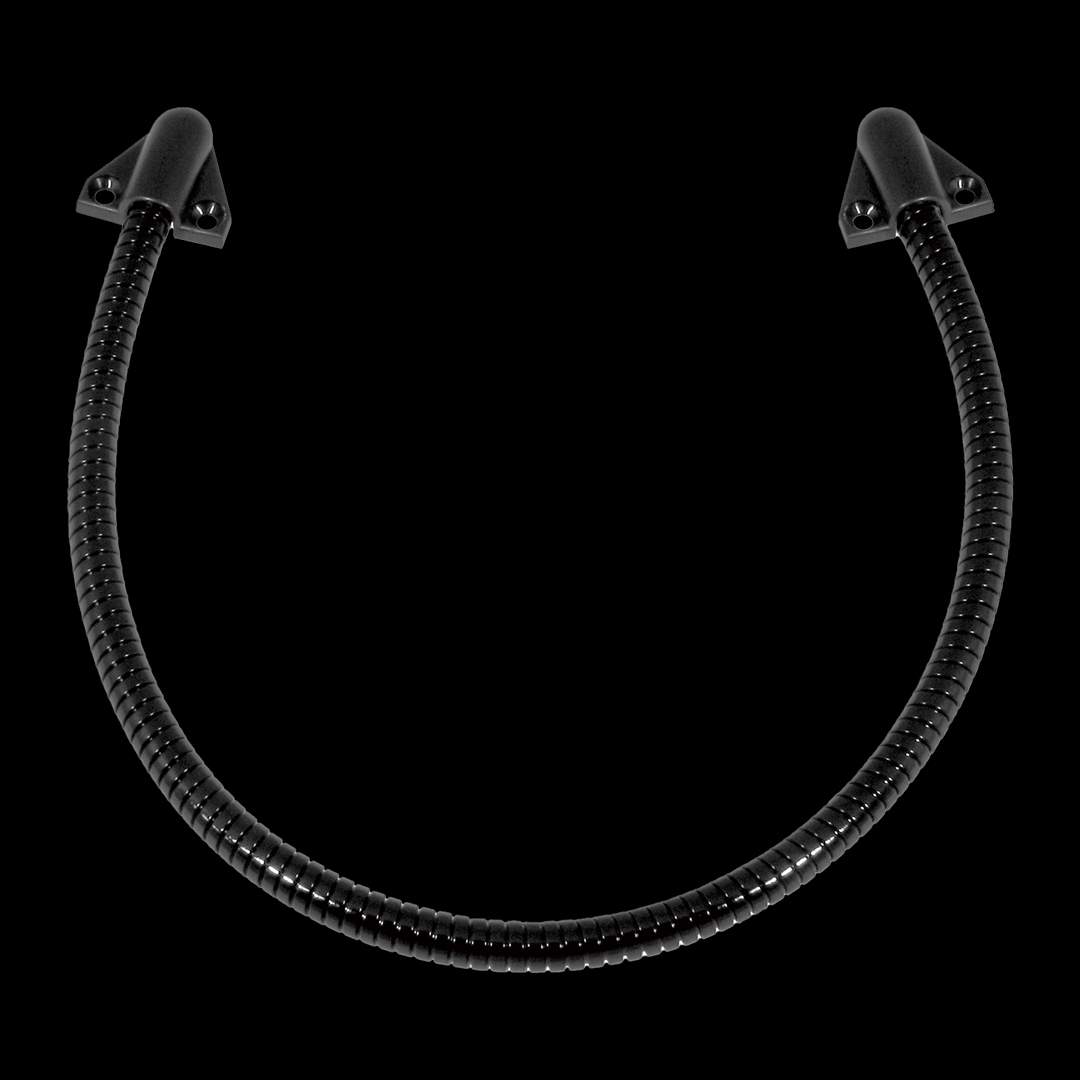 Seco Larm - Armored Door Cord with Plastic End Caps 16" Black