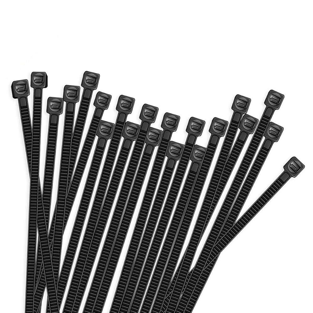 Tungsten - 8" Tie Wraps BLK D/Lock 1000Pcs