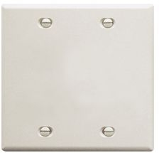 ICC - FACEPLATE, 2 GANG, BLANK, WHITE