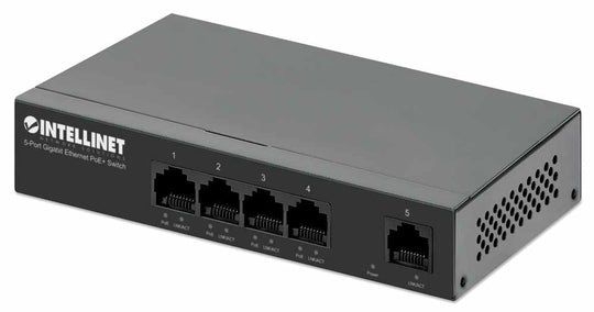 INTELLINET - Switch 5 Port Gigabit PoE + 40W