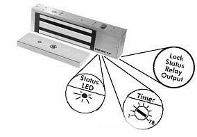 Seco Larm - Magnetic Lock 1200 LBS With Bond Sensor