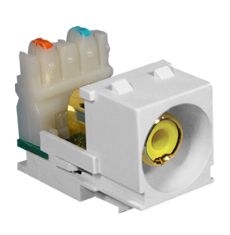 MODULE, RCA FEMALE TO IDC YELLOW INS, WH