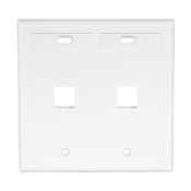 Leviton - Faceplate 2 PORT 2 Gang White W/ID