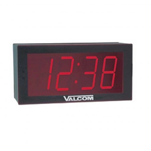 VALCOM - IP PoE 6 Digit, 4 inch Digital Clock, single side