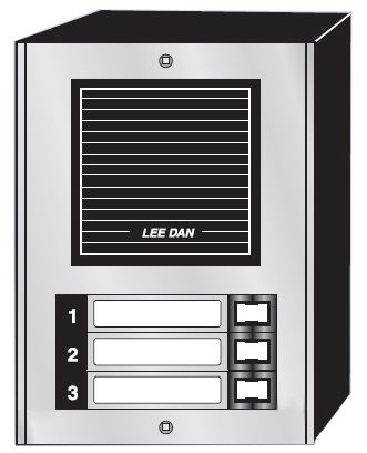 LEEDAN - Door Panel 3 Button Auminum Surface Moun
