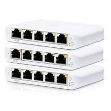 Ubiquiti - UniFi 5 Port Switch, 4 GbE Ports, 1 GbE PoE Port Input (3 Pack)