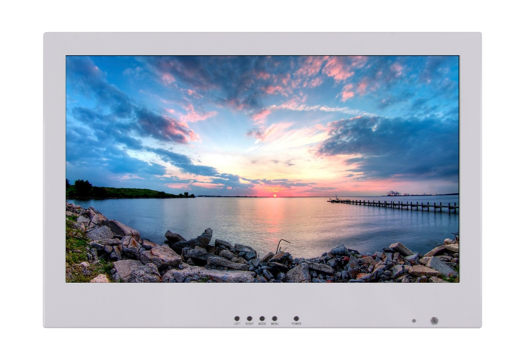 LIONBEAM - Monitor 15.6 " LED White 1920X1080 HDMI,VGA,BNC Semi-Flush With Remote Control