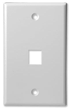 SCP - FACEPLATE, CLASSIC 1 PORT 1G WHITE 10 PK