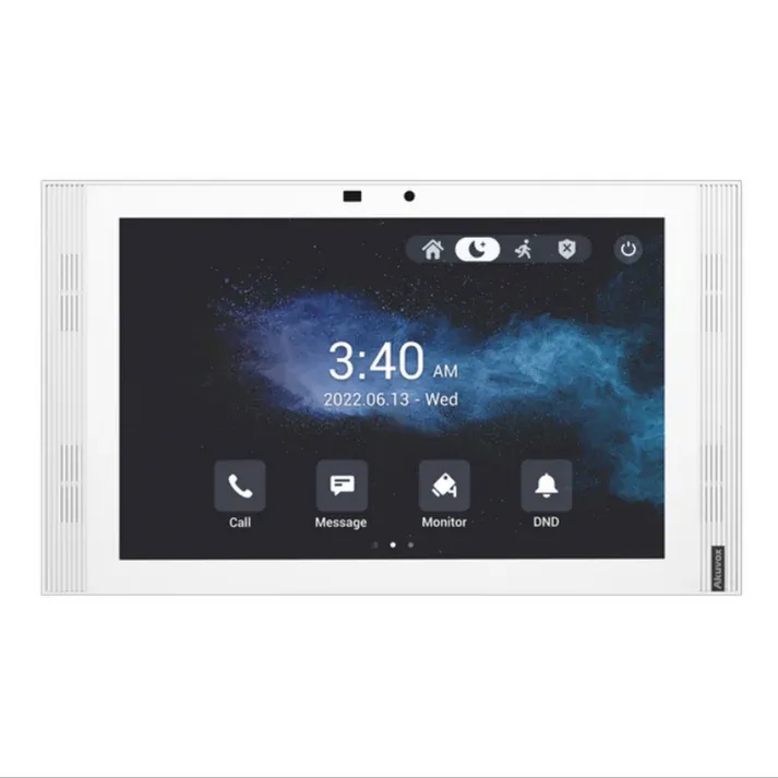 AKUVOX - Video Intercom 10" LCD Android - play store, Semi Flush WHITE