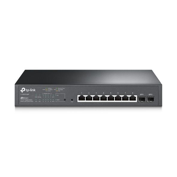 TP-LINK - Jetstream Switch 10 Port Gigabit 8 PoE+ 2 SFP 150W Omada