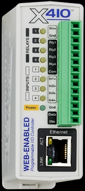 Control By Web - Web Relay POE 4 Digital Inputs, 4 Relays, up to 16 1-Wire sensors w/ built-in web-server 4-26VDC