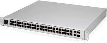 Ubiquiti - Switch 48 Ports GbE, 4 1G SFP Ports Fanless Silent Cooling