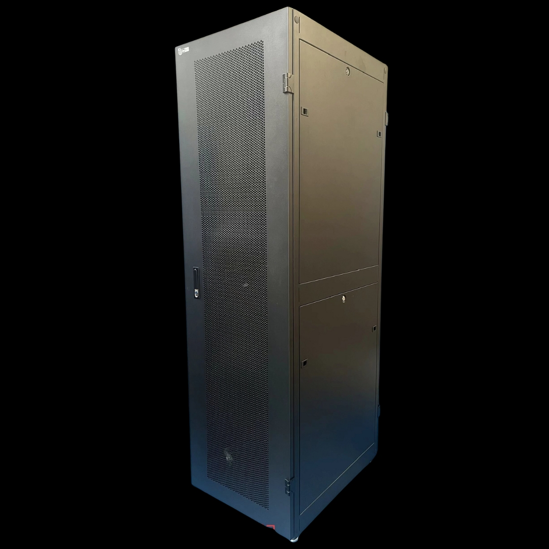 Lionbeam - Cabinet 42U W/Front/Back Mesh Doors 24" Wide X 31.5"Deep 4 Fans 3 Trays Packed On A Crate