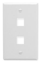 ICC - FACEPLATE 2 PORT 1G WHITE