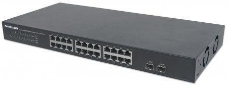 INTELLINET - Switch 24 Port Gigabit Rackmount 2 SFP