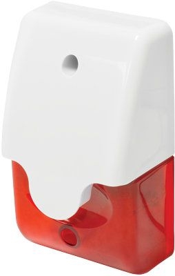 Seco Larm - Siren/Strobe Red Indoor/Outdoor