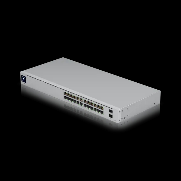 Ubiquiti - Switch 24 Ports 16 GbE PoE+ Ports, 8 GbE Ports 2 1G SFP Ports 95W Total Power Silent Cooling