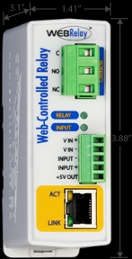 Control By Web - Web Relay POE with Digital input range of 4-26VDC
