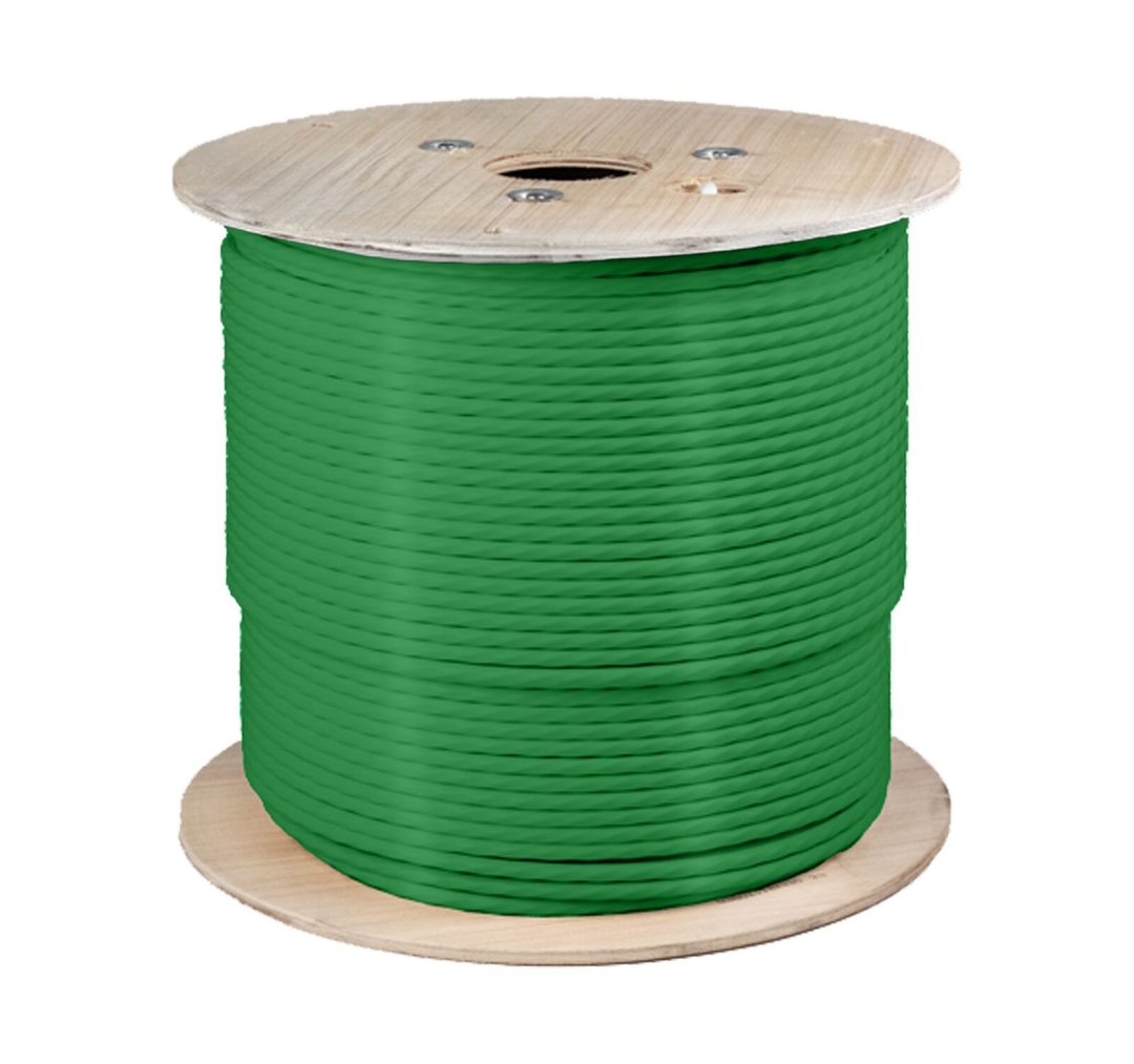 Vertical Cable - Cable Cat6A GREEN 1000' Reel