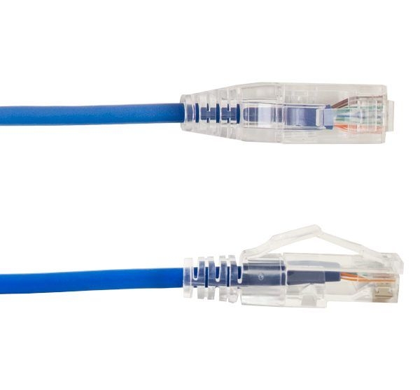 Vertical Cable - Patch Cord CAT 6A Slim Boot 5' Blue