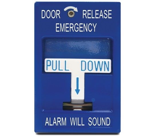 SDC - Blue Pull Station -Emergency Release- Weatherpoof
