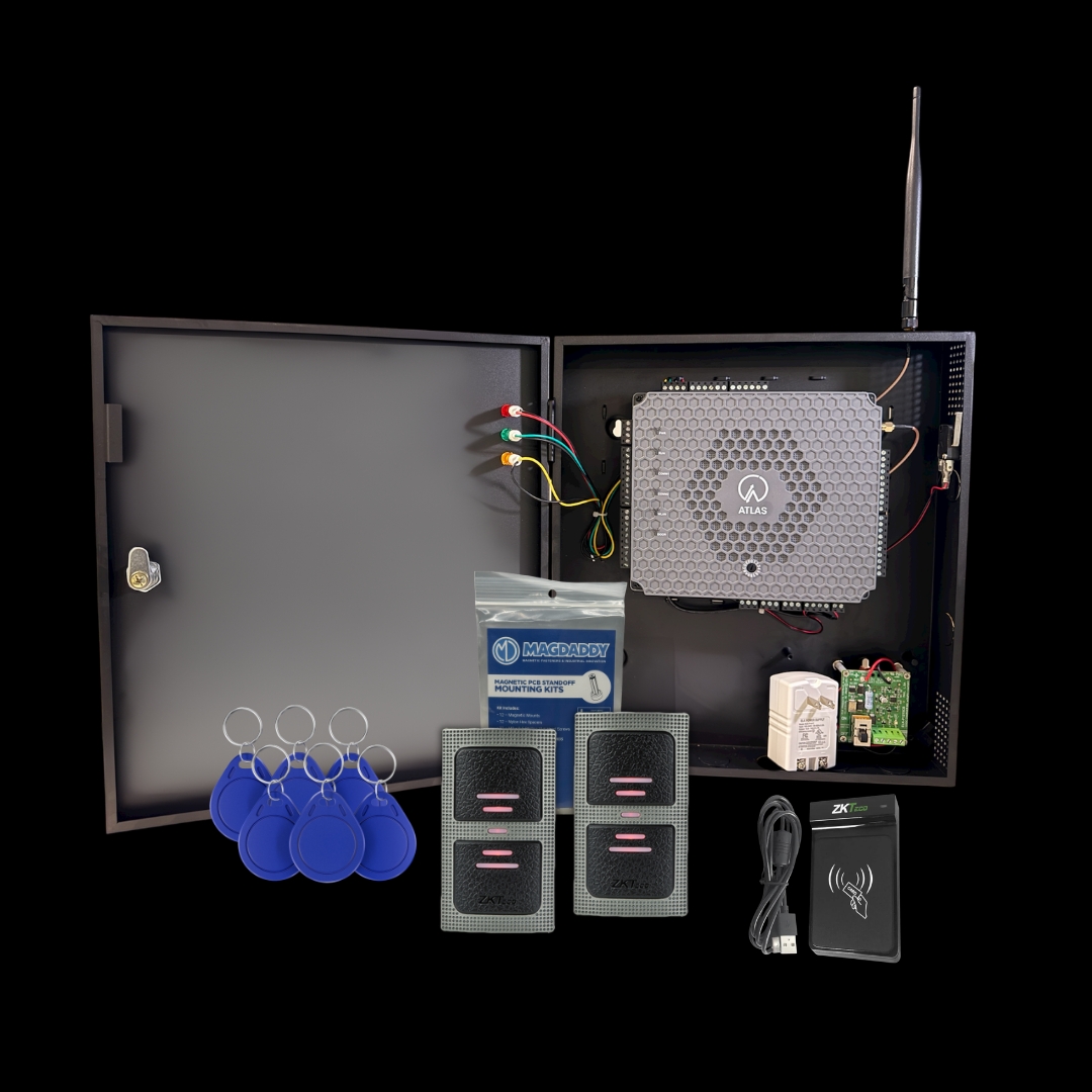 ZKTeco - ATL2D-BASIC KIT 2-Door Panel Kit, Includes (2) KR500E Readers and (25) Proximity Cards