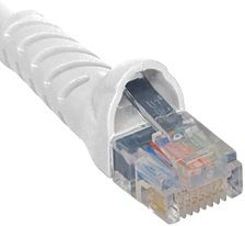 Patch Cord CAT 5e W/Molded Boot 10' Whit