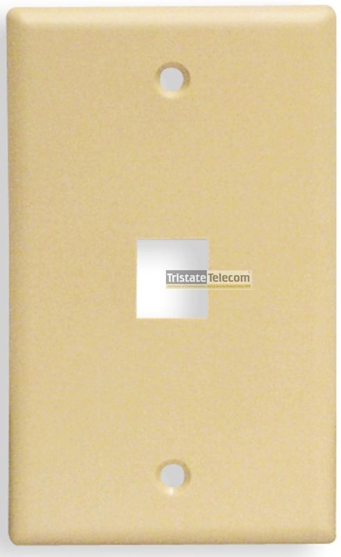 ICC - FACEPLATE, CLASSIC, 1 PORT, 1G ALMOND