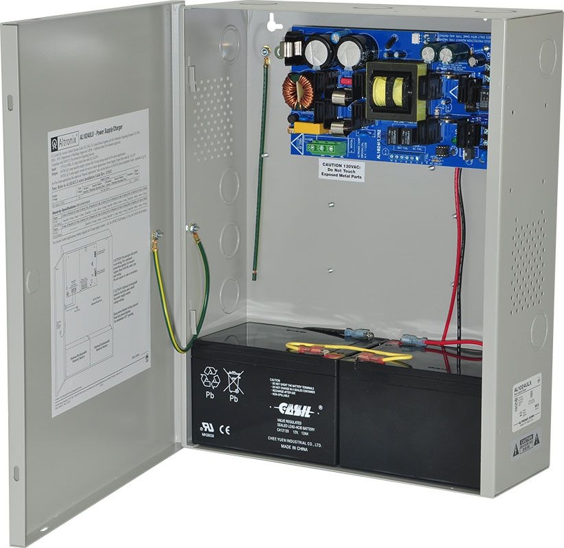 Altronix - Power Supply Charger, Single Fused Output, 24VDC @ 10A, 115VAC, BC400 Enclosure