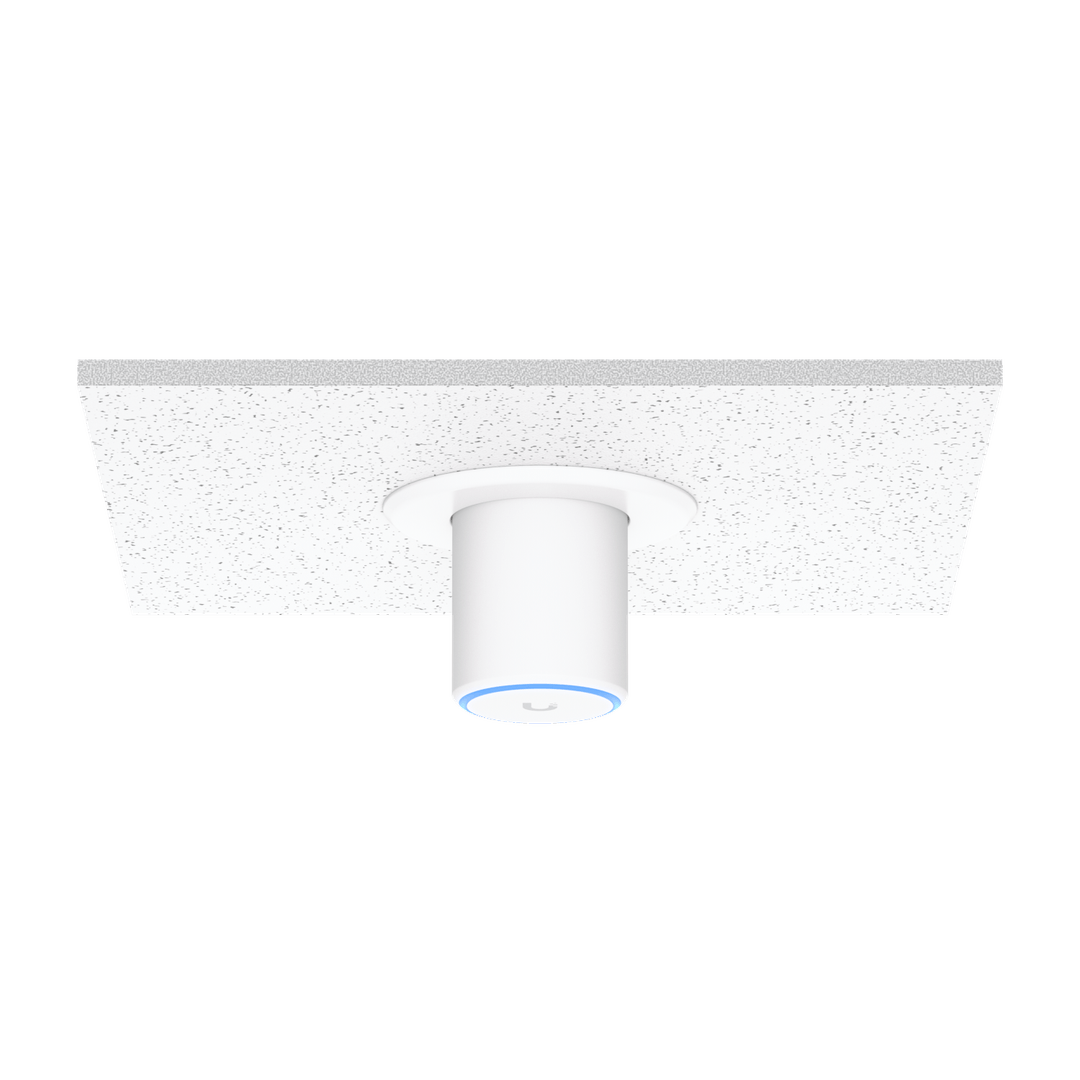 Ubiquiti - Recessed ceiling mount for U6 Meshand FlexHD. 3PK, Mounts to a drop ceiling tile, drywall ceiling, or solid ceiling