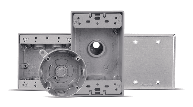 Weatherproof Metallic Boxes & Covers