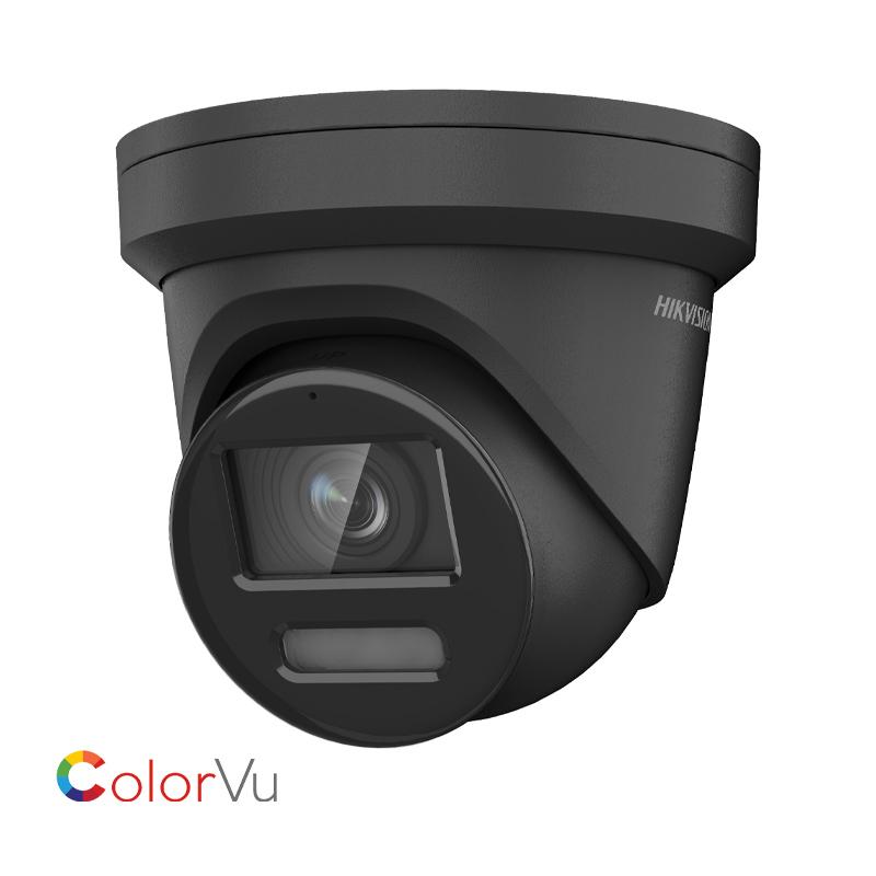 HIKVISION - Camera Turret IP ColorVu 8MP 2.8MM IR W/audio BLACK