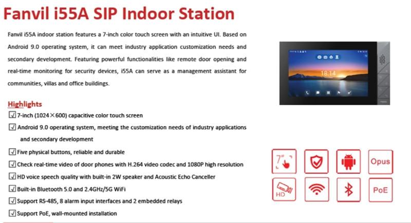 FANVIL | Fanvil IP Video Intercom Touchscreen Android_R1