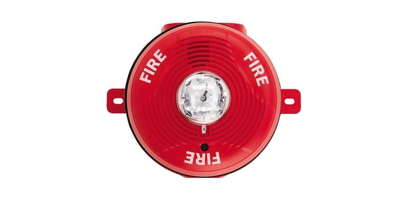 SYSTEMSENSOR | Ceiling Horn Strobe Red K Series Outdoor 2 Wire