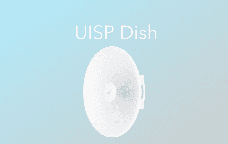 Ubiquiti | UISP Dish PtP Covers a wide operating frequency range (5.15 - 6.875 GHz)