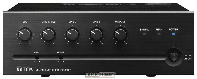 TOA | Amplifier/Mixer 240W Mic/tel/Aux/PGM Inp