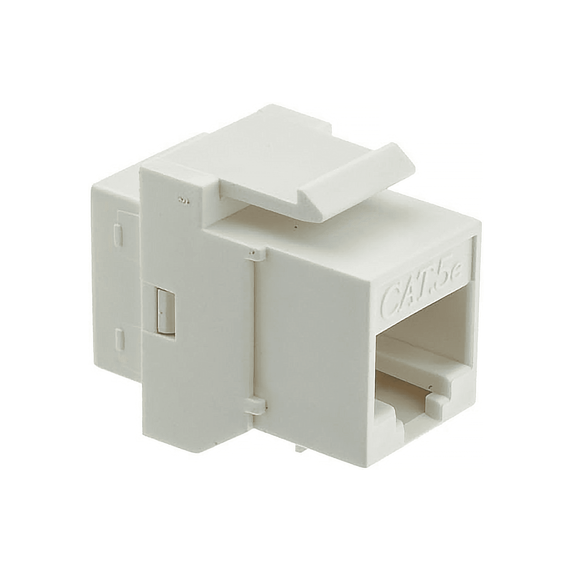 LIONBEAM - CAT6A Keystone Jack ln-line Coupler RJ45-RJ45 White