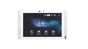 AKUVOX - Video Intercom 10" LCD Android - play store, Semi Flush WHITE With Camera