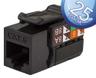 Vertical Cable - INSERT CAT 6 BLACK 25 Pack