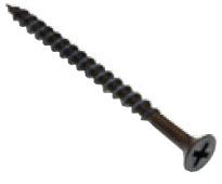 METALLICS - Drywall Screws 6X2" Coarse Thread Bk