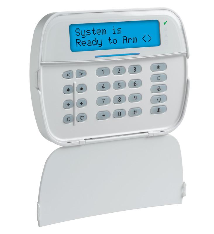 DSC - PowerSeries NEO Full Message LCD Hardwired Keypad with English function keys. Compatible with HS2016, HS2032, HS2064 and HS2128 control panels.