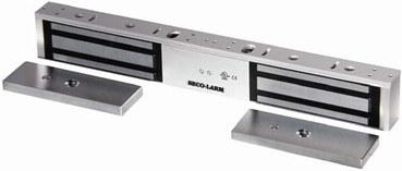 Seco Larm - Magnetic Lock Double-Door 600LB w/bond sensor and led