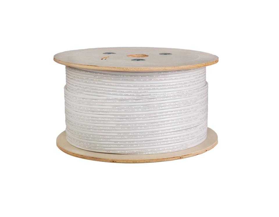 Vertical cable - Cable Cat 6A 4 Pair 1000' CMP White Reel