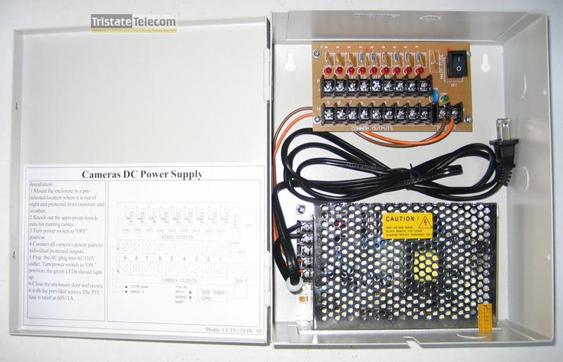 TRISTATE - Power Supply 12VDC 10 Amp 9 Channel PTC Fuse