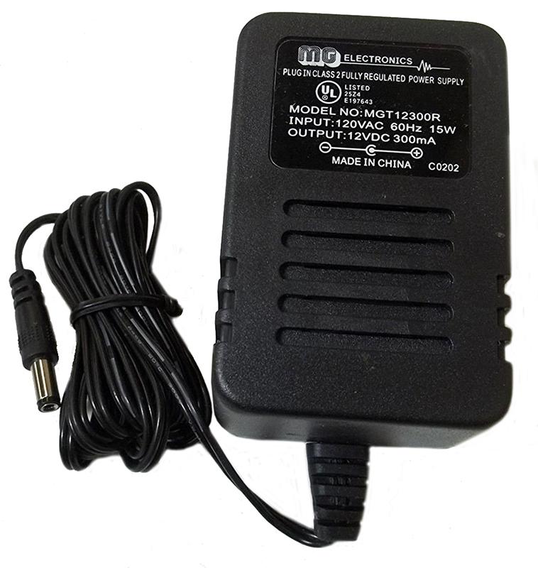 MG Electronics - Power Supply 12VDC 300ma Plug In