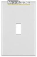 1-Gang Midsize Toggle Wallplate White