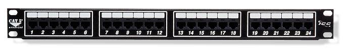 ICC - Patch Panel Cat 5e 24 Ports 1 U