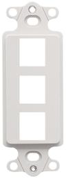 ICC - INSERT, DECOREX, MODULAR 3 PORT, WHITE